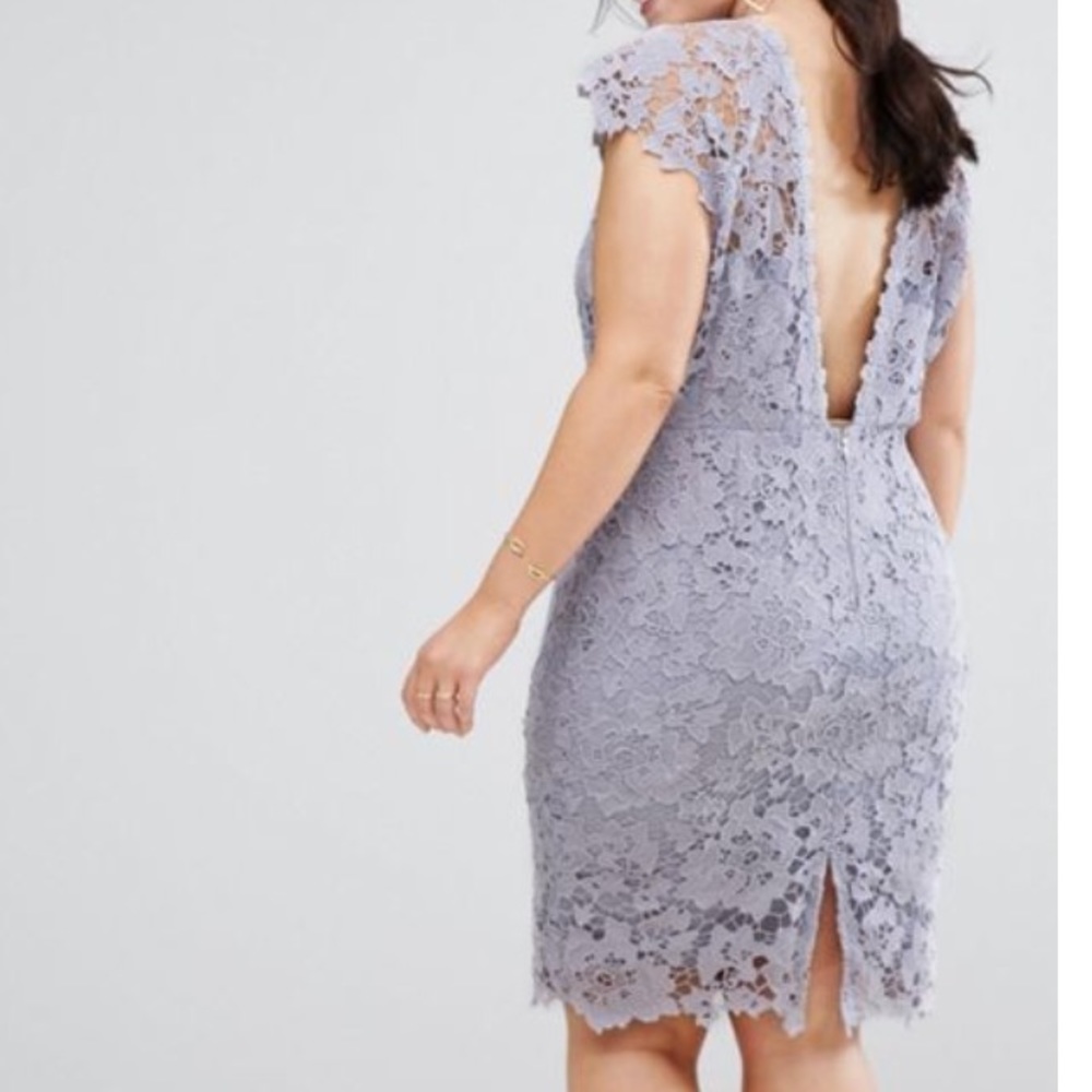 Paper Dolls by ASOS US18 UK22 lace lavender dress